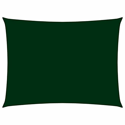 Xichuzi Sonnensegel, Sichtschutz Balkon, Balkon Sonnenschutz, Sonnenschutzsegel,Regenschutz Balkon, Seitenmarkise, Sichtschutz Terrasse, Oxford-Gewebe Rechteckig 2,5x4 m Dunkelgrün