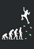 Notizbuch A5 dotted, gepunktet, punktiert mit Softcover Design: Klettern Evolution Klettergriffe Kletterwand Boulder: 120 dotted (Punktgitter) DIN A5 Seiten