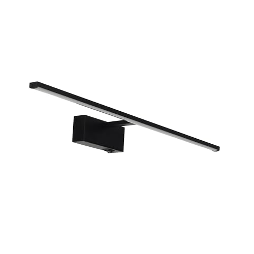 Horoz Electric Applique Murale LED pour Salle de Bain - Lampe pour Miroir/Tableau - 55,5 cm avec Interrupteur - Noir 12W 850lm 4200K Blanc Neutre - Luminaire...