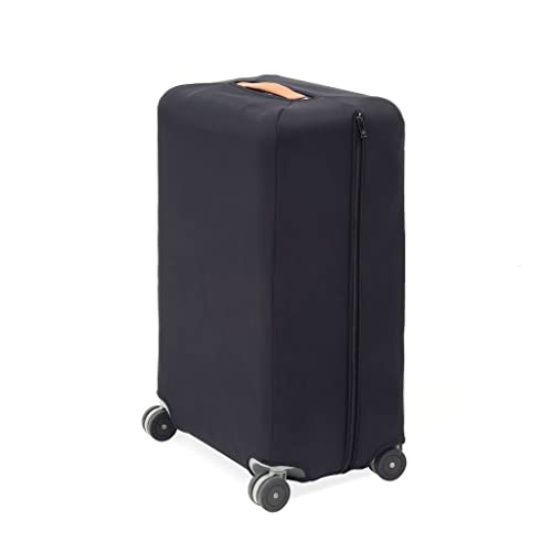 Milano Bank Spinner Luggage Cover 68, Protective Luxury Luggage Cover, Lightweight, Neoprene Easy Wipe Clean Material, User-Friendly Zipper Closure, Black, Check-In 26-Inch2