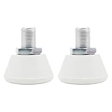 2X Accesorios para Patines Cabezales de Freno para Patines Bloques de Freno para Patines para Interiores y Exteriores, Blanco