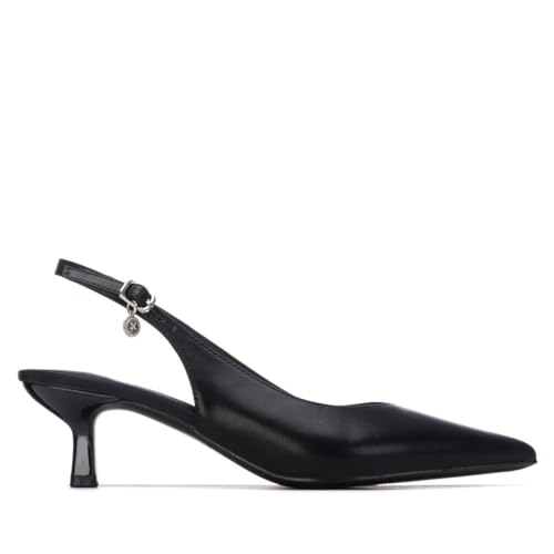 XTI   Zapatos de Salón Mujer Negro   Calzado Cómodo y Versátil   Moda Casual   Modelo 14535901 (Talla 38)
