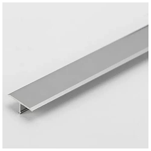 Barre de seuil en T 2cm en aluminium pour jonction de sol stratifié et carrelage