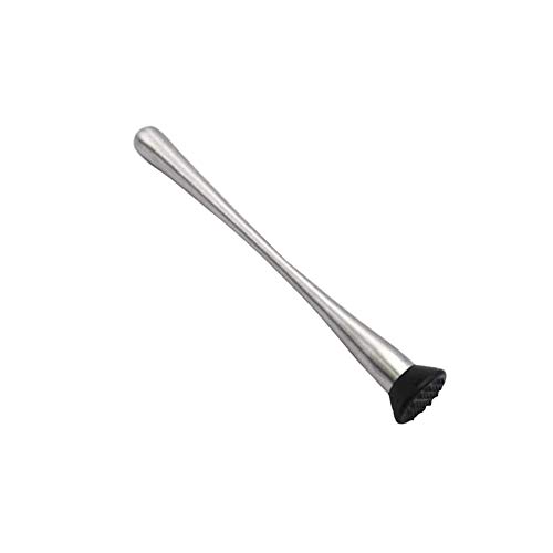 Chiloskit 2pcs Stainless Steel Cocktail Muddler Bar Tool Kit Fruit Ice Crusher Stick, Muddling Crushed Ice Stick Cocktail Bar Muddler Bartending Tool (30 x 3.5cm/11.8 x 1.4'')