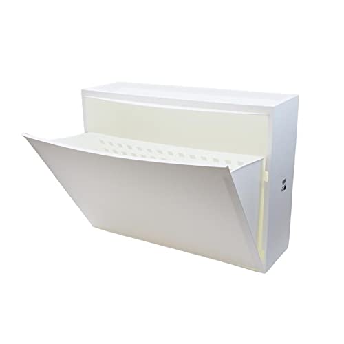 MAURY'S IL NUMERO UNO DEL RISPARMIO SET DI SCARPIERE IN PLASTICA 51 X 17 X H39 CM COMPONIBILI E IMPILABILI MADE IN ITALY (4 Pezzi, Bianco)