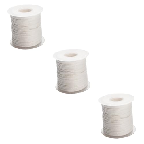 3 rollos de mecha de algodón para velas