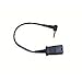 Plantronics 18straight Cable - Quick Disconnect To 2.5 Mm Plug