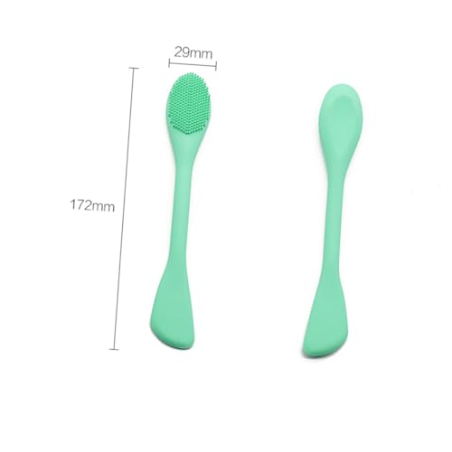 Brosse nettoyante silicone visage double tête démaquillage et application masque Ipetboom