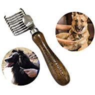 DR Bucks Mat Remover Grooming Comb, Pet Dematting Comb, Undercoat Remover for Dogs, Cats, Small Animals, Wavy Cutter Head Design - Great…