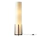 Brightech Parker - Modern LED Floor Lamp for Living Rooms - Asian Design w/Wood Frame - Contemporary Standing Light 48 Inches Tall - Soft Light Perfect for Bedside with LED Bulb - Havanah Brown
