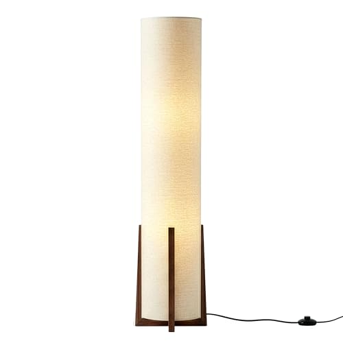 Brightech Parker Paper Lantern Floor lamp, 48 Inch Tall Lamp with Wood Frame, Asian Design for...