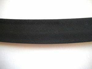 1" Black Double Fold Bias Quilt Binding 50 YD