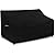 Dokon Heavy Duty Patio Sofa Covers Waterproof 3-Seater Outdoor Sofa Loveseat Cover Anti-UV 600D Oxford Fabric Lawn Patio Furniture Covers with Air Vent (79"L x 37"D x 35"H) - Black