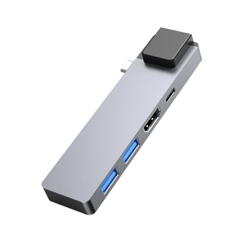 Adaptateur USB C aluminium : résoud le manque de ports en 4K 100W