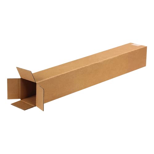 Image of TAPE LOGIC 4x4x28 Tall Corrugated Boxes, Tall, 4L x 4W x 28H, Pack of 25 | Shipping, Packaging, Moving, Storage Box for Home or Business, Strong Wholesale Bulk Boxes