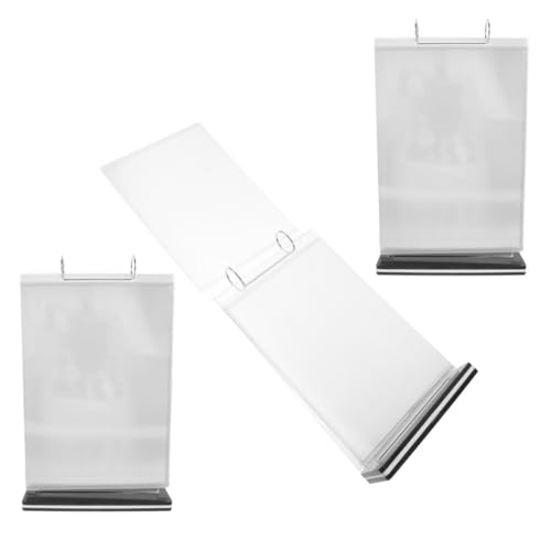 Expositor de papel A6 VICASKY de PVC flexible con 3 piezas para menús de mesa