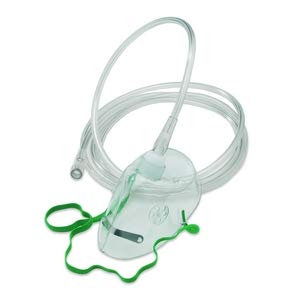 Merlin Medical Adult Oxygen Mask - With Tubing - D1043