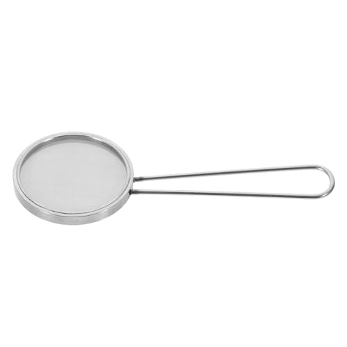 KONTONTY De Jardineria Pala De Malla Coladores y Coladores Suelo Superior Malla Agujero Tamices Pala Tamizadora De Suelo De Jardín Silver Acero Inoxidable 304