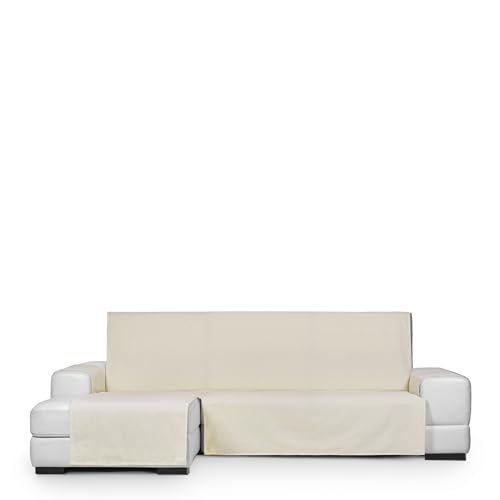 Eysa Genna Funda de sofá Antimanchas para Chaise Longue Lado Izquierdo Color Crudo