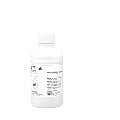Tinta DTF blanca de 250 ml para impresoras textiles L1800 e I3200