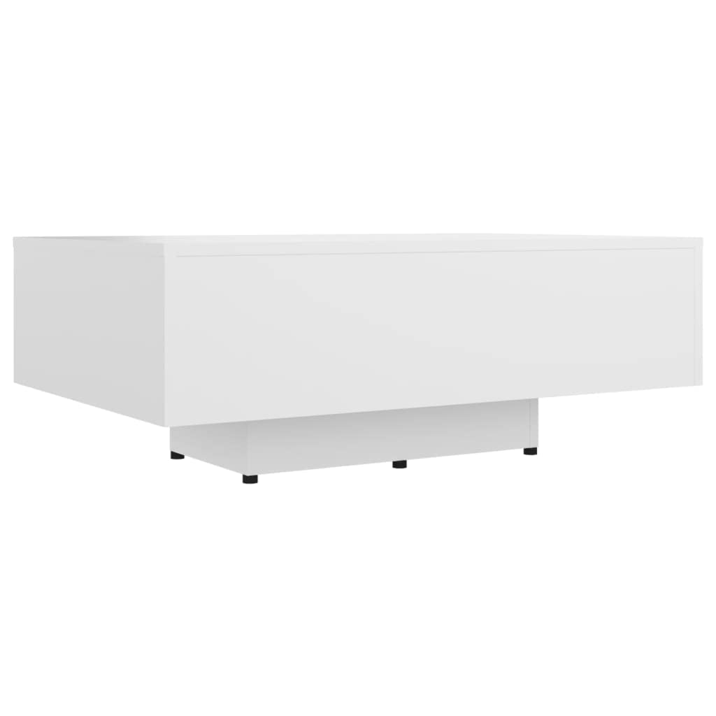 vidaXL Coffee Table Home Living Room Office Furniture Couch End Side Desk Accent Sofa Lounge Table Storage Tea Stand White Engineered Wood — image 1