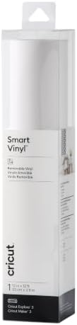 Cricut Smart Removable Vinyl, White (13in x 12ft)