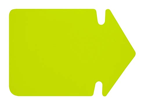 Folia 669 911 – Flèche de Symbole publicitaire, env. 35 cm, Lot de 20 pièces, Jaune Vif en Carton Lumineux Double Face