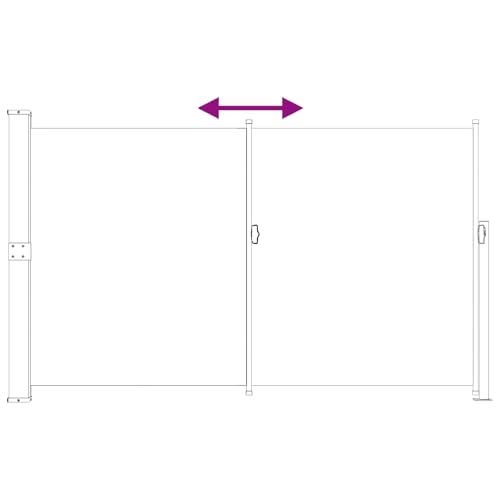 Store latéral rétractable anthracite 300x180 cm pour terrasse - 6