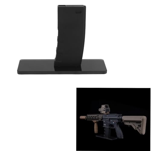 Display Stand Stable Glass Base Pistol Rack Rifle Rack Holding Rifle for Gun Safe Storage Organizer Display (AEG Display Stand)