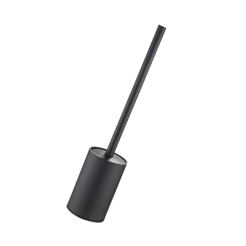 Brosse WC acier inoxydable noire et son support compact pour wc - 2