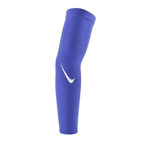 Manchon Nike PRO Dri-Fit Sleeve 4.0 bleu royal blanc taille L/XL stretch