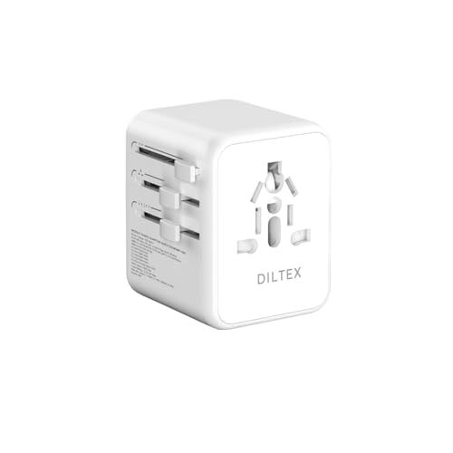 DILTEX Universal Travel Adapter with Fast Charging