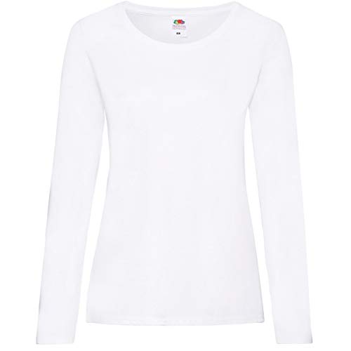 Fruit of the Loom Long-Sleeve T-Shirt in and Sizes - White - Large