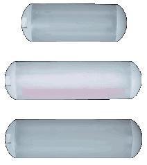Éclairage fluorescent Taylor Made rouge blanc 22 pouces plafonnier bateau cabine