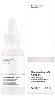 Niacinamide 10% + Zinc 1% Serum for Face - Pore Reducer + USA Skin Care (30ml)