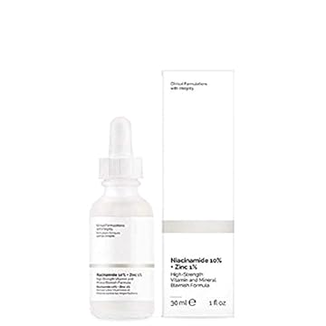 The Ordinary - Niacinamida 10% + sérum de zinco 1% para o rosto – Redutor de poros + cuidados com a pele dos EUA (30 ml) …
