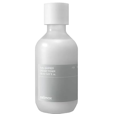 celimax Dual Barrier Creamy Toner | with Ceramides, Peptide, Oil & Alcohol Free, Facial Astringent, Long Lasting Hydration, Calming, Soothing, Non Irritating,150ml