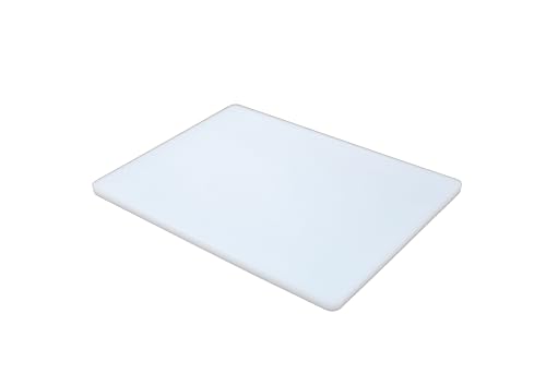 aro Planche à découper en polyéthylène - 30 x 40 x 1,5 cm - Blanc - Antibactérienne - Passe au lave-vaisselle - Sans BPA