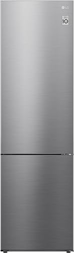 LG GBP62PZNAC Frigorifero Combinato Total No Frost, Classe A, 384L, Door & Linear Cooling, Cassetto Fresh Converter, Maniglie Intergrate, Porte Reversibili, Compressore Lineare Inverter, Inox