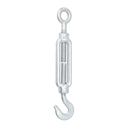 AB Tools Straining Screw/Turnbuckle Hook to Eye Galvanised Rigging M12 DK63