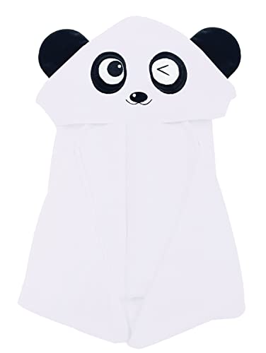 YOYOO Baby Bath Towel – Viscose Derived from Bamboo, Baby Hooded Towels - Newborn Essential Cute White Panda-Perfect Baby Registry Gifts for Boy...