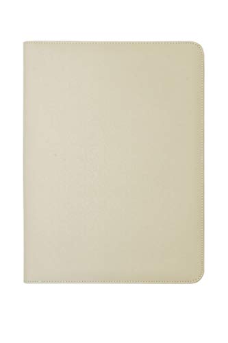 Carmel Concept Professional Padfolio In Vegan Leather. A Slim Portfolio Folder With Zip, Includes A Bonus White Unruled Notepad (Ivory) #TOP3