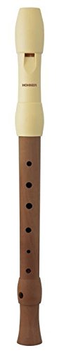 Hohner B95830 Avorio Flauto Dolce Soprano Diteggiatura Tedesca in Legno e Plastica