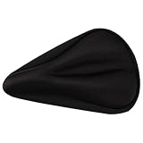 Cabilock Silikon Fahrradsattelbezug für Mountainbike, Atmungsaktiv, Schwarz