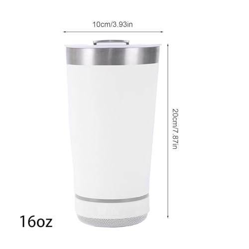 Vaso Altavoz Inalámbrico 473 ml para Termo Sin Cables en la Playa 6