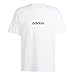 adidas Men's Essentials Linear Single Jersey T-Shirt, White/Black