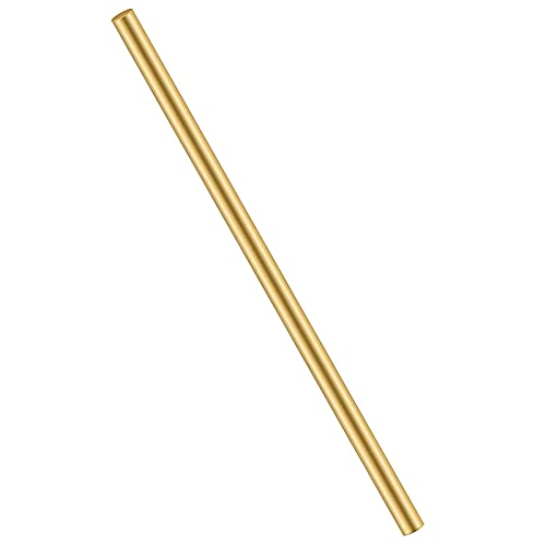 VGGBNG Round Brass Tube,Copper Tube, Length 500Mm Brass Round Rods Solid Round Bar Diameter 12Mm/15Mm/18Mm for Model Accessories/Diameter:15Mm(Diameter:12Mm)