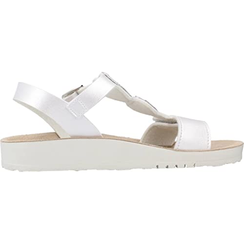 Geox Fille J Costarei Gi Sandal, Argenté, 26 EU
