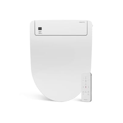 AQUATIZ Smart Bidet Toilet Seat,Electric Bidet Attachment for Existing Toilet with Warm Water,Dryer,Heated Seat,Elongated