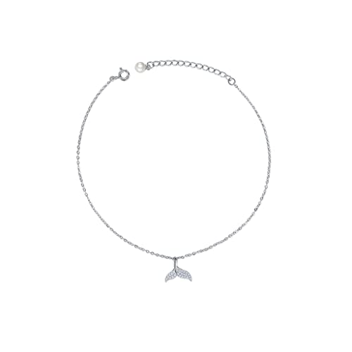 Bracelet de cheville queue de baleine idéal pour sublimer vos tenues de plage cet été